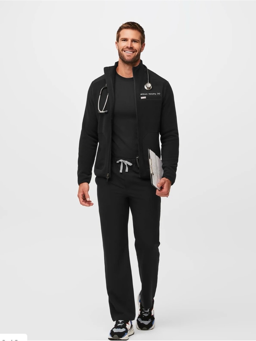 Men’s Figs Black Pisco Basic Scrub Pants